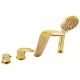 Смеситель на борт ванны Rav Slezak Dunaj D461.5PZ золото
