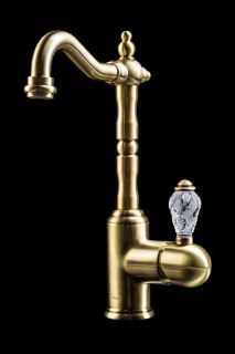 Смеситель для раковины Boheme Crystal бронза 302-CRST