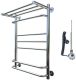 Электрический полотенцесушитель Тругор Идеал комби 3 П с полкой 80x40см хром Идеал/комби3/элТЭН8040П