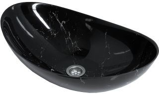 Раковина-чаша Stella Polar Орион 58см чёрный мрамор SP-00001055