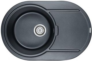 Мойка кухонная Paulmark Fittich PM317650-BLM чёрный металлик