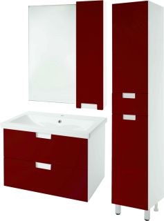 Зеркало-шкаф Bellezza Пегас 80см правый красный 00000008057