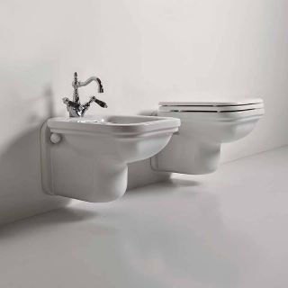 Биде подвесное Kerasan Waldorf 4125K1bi/cr*1 белое