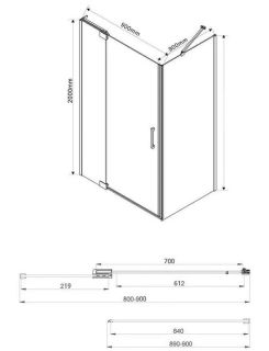 Душевой уголок Vincea Extra VSR-1E809090CL 80/90 x 90 см