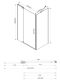 Душевой уголок Vincea Extra VSR-1E901090CL 90/100 x 90 см