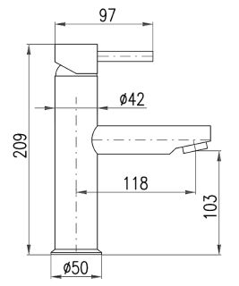 Смеситель для раковины Rav Slezak Seina SE928.5SM бронза