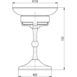 Мыльница Rav Slezak Morava MKA0301CMAT Черная матовая