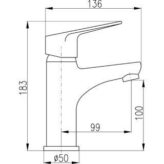 Смеситель для раковины Rav Slezak Victoria VI227.5 хром