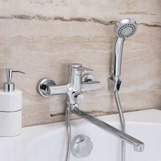 Смеситель для ванны с душем РМС SL130-006EK хром