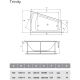 Акриловая ванна Vayer Trinity  160x120 R Гл000008157 без гидромассажа