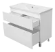 Напольная тумба под раковину Misty Лаки 100 см П-Лак-01100-0112Я белый