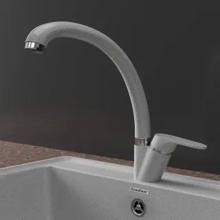 Смеситель для кухни GranFest 3323 серый