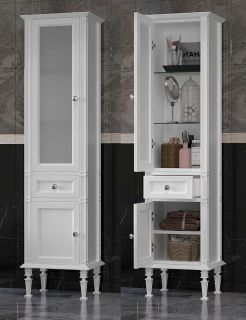 Шкаф-колонна Opadiris Кантара 46 L 00-00004353 Белый матовый