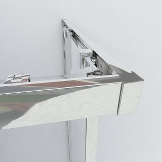 Душевой уголок Vincea Garda 110х100 VSS-1G1011CH профиль Хром стекло шиншилла