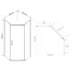 Душевой уголок Vincea Stresa VSP-1S900CLB 90x90 см