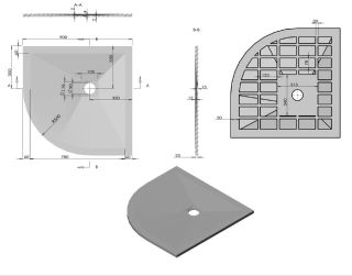 Душевой поддон Vincea VST-4SQ9090A 90x 90 см