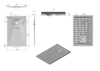 Душевой поддон Vincea VST-4SR9014A 140 x 90 см