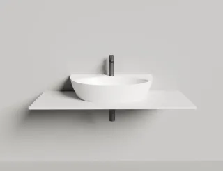 Подвесная раковина Salini Alda Wall 03 S-Sense 140313G 71см белый глянец