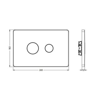 Клавиша смыва ArtCeram 703.000.71 хром
