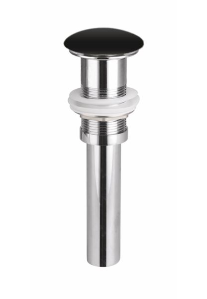 Донный клапан для раковины Ceramica Nova CN2000MBx с переливом чёрный матовый