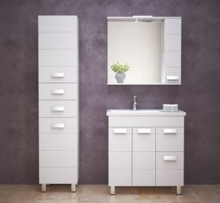 Зеркало-шкаф Corozo Денвер 80см белый SD-00000532