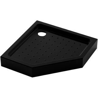 Душевой поддон пятиугольный (трапеция) Veconi Tezeo Acrylic TZ-53B, 800x800x150, акрил, черный