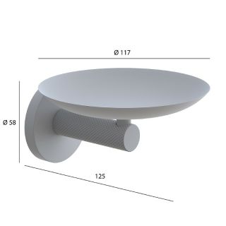 Мыльница Boheme Uno 10973-MG золото матовое