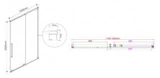 Душевая дверь Vincea Arno VPS-1A120CL 120 см