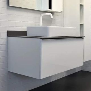 Тумба COMFORTY Милан-90 00-00014427, с графитовой столешницей с раковиной Comforty 78189