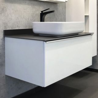 Тумба COMFORTY Милан-90 00-00014426,  с графитовой столешницей, с раковиной COMFORTY T-Y9378