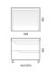 Тумба под раковину Corozo Юта Z2 100см белый SD-00000908