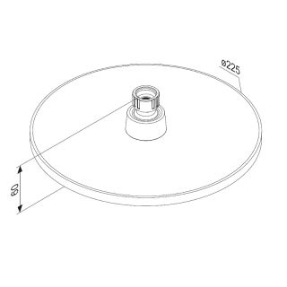 Верхний душ Damixa Merkur 940050000 Хром