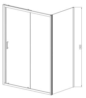 Душевой уголок Vincea Alpha VSR-3AL8011CL 110x80 см