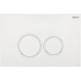 Кнопка смыва Black&White Universe 09511	слоновая кость