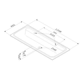 Раковина AM.PM Func 120 M8FWPC1200WM Белая матовая