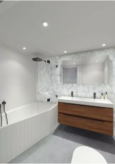 Акриловая ванна Riho Rethink Space Fall Plug and Play B112005005 L 160х75см белый