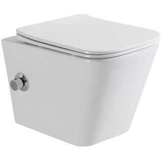 Унитаз подвесной BelBagno Due BB3103CHR-BS/SC с сиденьем Микролифт