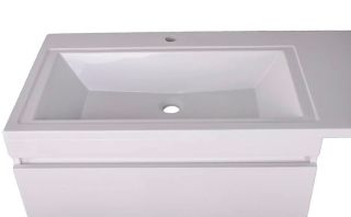 Тумба под раковину Style Line Даллас Люкс Plus 140 L СС-00002386 подвесная белый