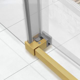 Душевая дверь в нишу Vincea Slim Soft VDS-1SS120CLG 120 см брашированное золото