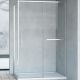 Душевой уголок Vincea Slim Soft 110x80 VSR-1SS8011CL профиль Хром стекло прозрачное
