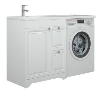 Тумба под раковину для стиральной машины Corozo Леон Z2 70см белый SD-00000726
