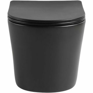 Унитаз Vincea Piatti  VT1-11SMB подвесной Черный матовый с сиденьем Микролифт