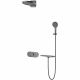Душевой комплект Vincea Futura VSFW-2F12TGM с термостатом Вороненая сталь