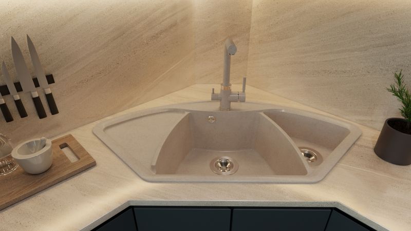 Кухонная мойка Florentina Гави жасмин