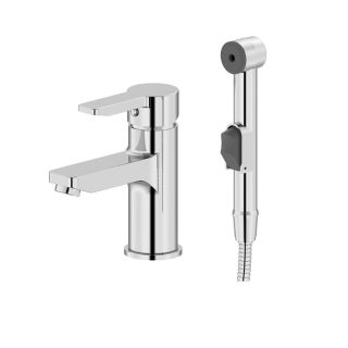 Смеситель для раковины с гигиеническим душем IDDIS Sena хром глянцевый SENSB00i08