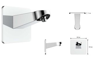 Душевой комплект Vincea Inspire VSFW-3I22MT3RGM встраиваемый, термостатический, двухрежимный, вороненая сталь