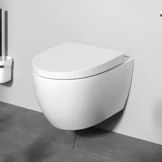 Унитаз подвесной AM.PM Awe C111738SC с сиденьем микролифт белый