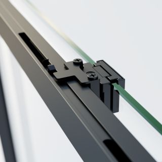 Душевая дверь Vincea Soft 2 VDS-3SO2100CLB, 1000, черный, стекло прозрачное