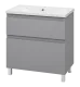 Напольная тумба под раковину Misty Лаки 80 см П-Лак-01080-5012Я серый
