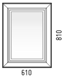 Зеркало с подсветкой Corozo Классика 60см белый SD-00000967